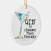 GIN is goedkoper dan therapie ` Keramisch Ornament (Rechts)