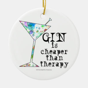GIN is goedkoper dan therapie ` Keramisch Ornament