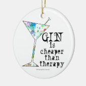 GIN is goedkoper dan therapie ` Keramisch Ornament (Links)