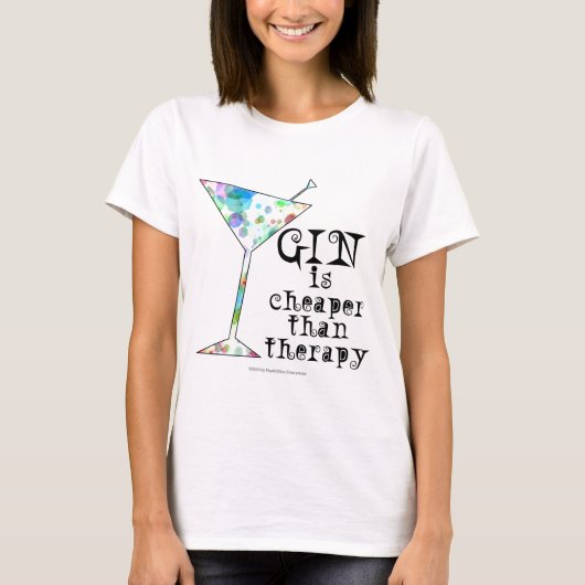 GIN is goedkoper dan therapie. T-shirt (Voorkant)