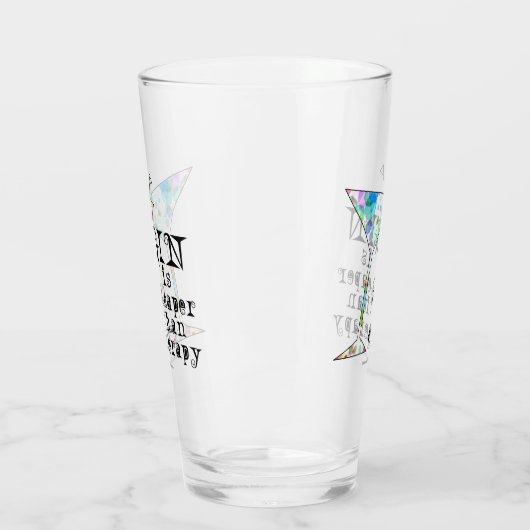 Gin is goedkoper dan Therapy #Drink #Highball #Pin Glas (Links)