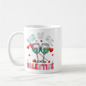 Gin Is My Valentine Hearts Matching Drinker Family Koffiemok (Links)