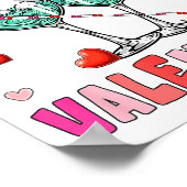 Gin Is My Valentine Hearts Matching Drinker Family Poster (Hoek)