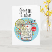 Gin-kerstkaart helemaal kaart (Gele Bloem)