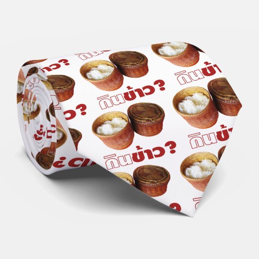 Gin Khao? ... Thais Lao Isan eten Stropdas (Opgerold)