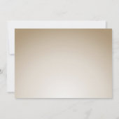 Gin Lane | Modern Faux Gold Rehearsal Dinner Kaart (Achterkant)