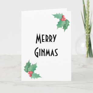 Gin Lover Christmas Kaart