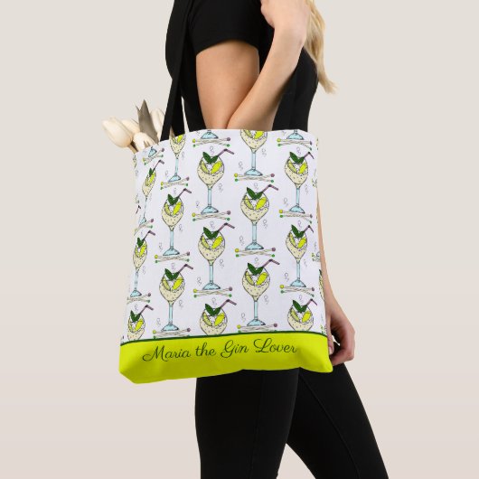 Gin Lover Cocktailglazen met motief Tote Bag (Dichtbij)