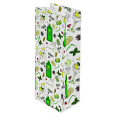 Gin Lover Gin Tonic Cocktail Party Bottle Bag Wijn Cadeautas (Voorkant Gekanteld)
