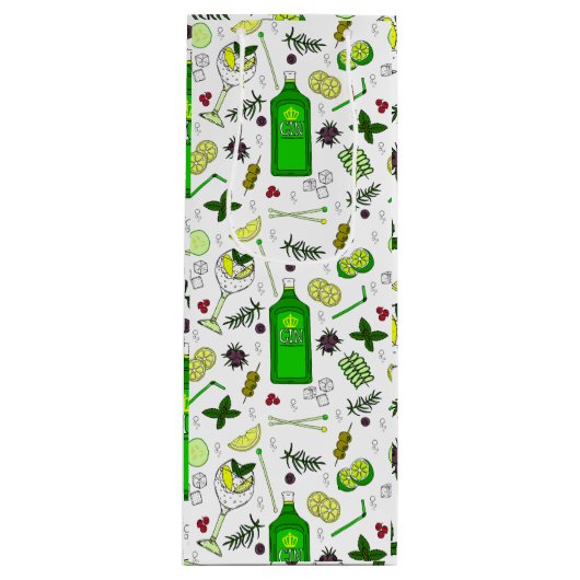 Gin Lover Gin Tonic Cocktail Party Bottle Bag Wijn Cadeautas (Voorkant)