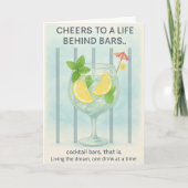 Gin Lover Kaart voor elk feest - Cheers (Voorkant)