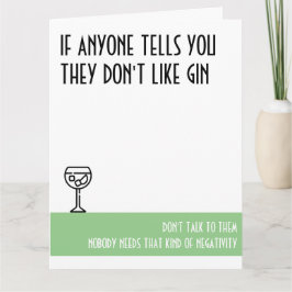 Gin Lover's Grote Groene Dag Kaart