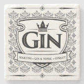Gin Marmer Coaster Stenen Onderzetter (Voorkant)