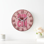 Gin Martini Pink Retro Cocktail Bar Decor Grote Klok (Huis)