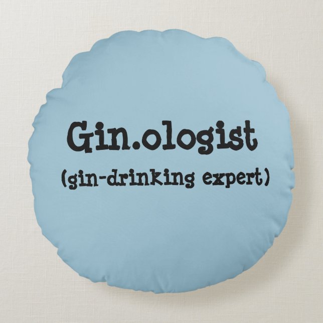 Gin.ologe Rond Kussen (Voorkant)