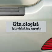 Gin.ologist Bumpersticker (Op auto)