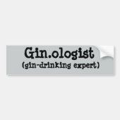 Gin.ologist Bumpersticker (Voorkant)