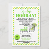 Gin-proevende schimmelwerende stof gin en tonic kaart (Voorkant)