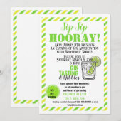 Gin-proevende schimmelwerende stof gin en tonic kaart (Voorkant / Achterkant)