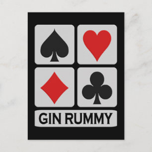 Gin Rummy briefkaart