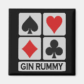Gin Rummy magnet (Voorkant)