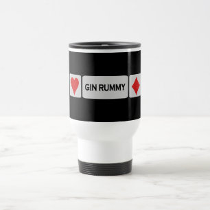 Gin Rummy-mok - kies stijl en kleur Reisbeker