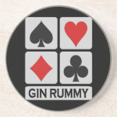 Gin Rummy onderzetter (Voorkant)