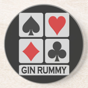 Gin Rummy onderzetter