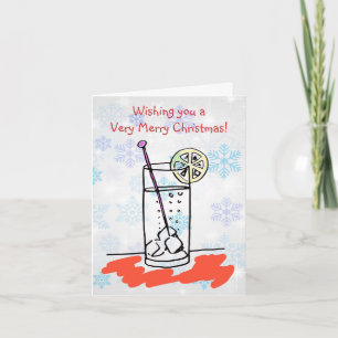 Gin Sling Prettig Kerstfeest Kaart