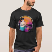 Gin Synthwave 80s Retrowave Aesthetic T-shirt (Voorkant)