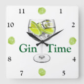 Gin Time Wall klok (Voorkant)