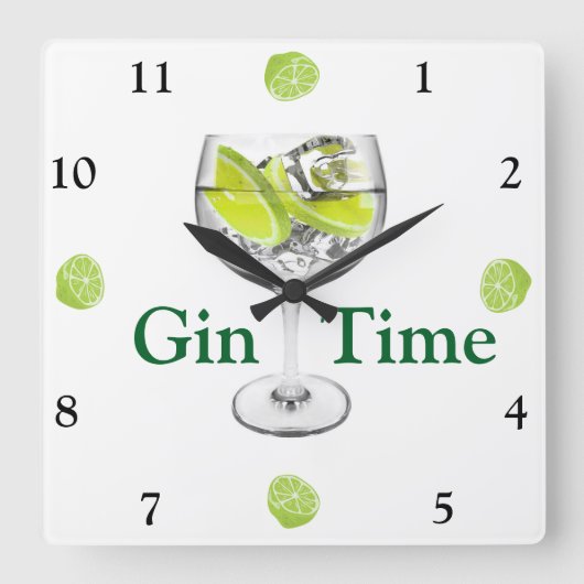 Gin Time Wall klok (Voorkant)