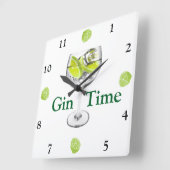 Gin Time Wall klok (Hoek)
