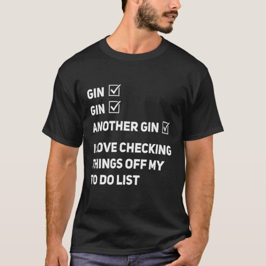 Gin Tonic Bartender ik hou van het afrekenen van m T-shirt (Voorkant)