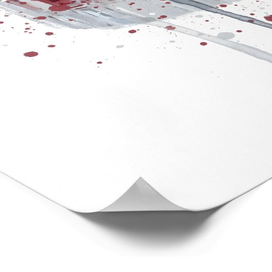 Gin & Tonic 'Blueberry and Pomegranate' Poster (Hoek)