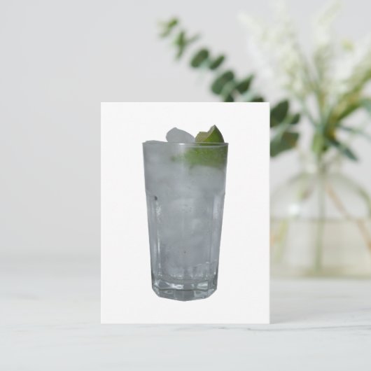 Gin Tonic Briefkaart (Staand voorkant)