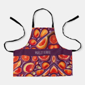 Gin Tonic Citrus Waterverf Pattern Schort (Voorkant)