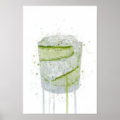 Gin & Tonic 'Cucumber' Poster (Voorkant)
