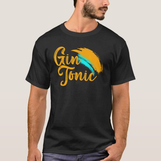 Gin Tonic Gin Nightlife Club voor mannen T-shirt (Voorkant)