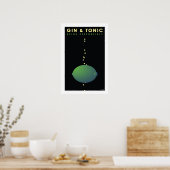 Gin & Tonic (klein Poster) Poster (Keuken)