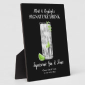 Gin & Tonic ・ PERSONALIZE deze Drink van de Handte Fotoplaat (Zijkant)