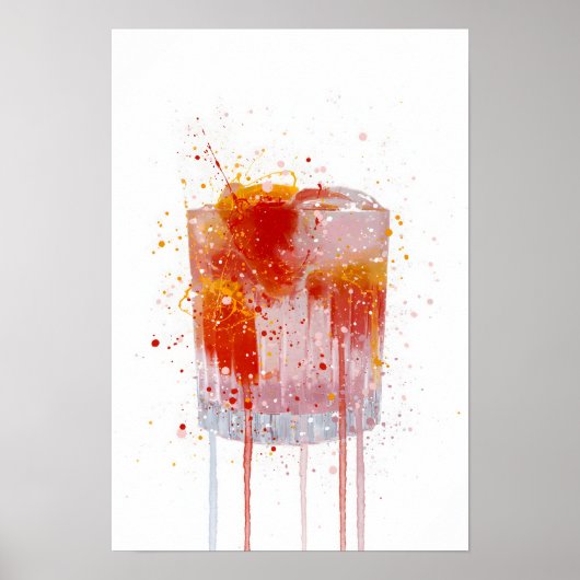 Gin & Tonic 'Pink Grapefruit' Poster (Voorkant)