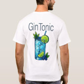 Gin Tonic T-Shirt – Crisp Botanical Cocktail (Achterkant)