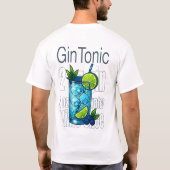 Gin Tonic T-Shirt – Crisp Botanical Cocktail (Achterkant)