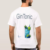 Gin Tonic T-Shirt – Crisp Botanical Cocktail (Achterkant)