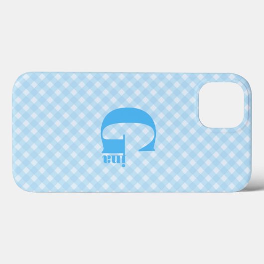Gina gingham Hoesje-Mate iPhone case (Achterkant (horizontaal))