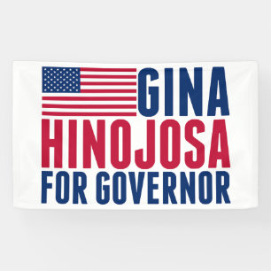 Gina Hinojosa voor gouverneur Texas verkiezingspar Spandoek