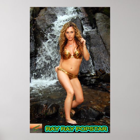 Gina in zwart-wit poster (Voorkant)