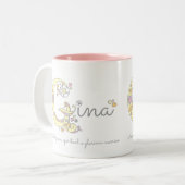 Gina letter G: monogram mok (Voorkant links)