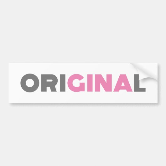Gina Original Bumpersticker (Voorkant)